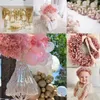 Fiori decorativi Bouquet per respiri per bambini rosa secco naturale perfetto per i matrimoni di arredamento per la casa e stile di progetti floreali fai -da -te stile