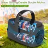 Bubble Machine Portable helautomatisk supportplugin eller batteri eller använd Mobile Power Bank 2 Speed ​​Childrens Toy 240509