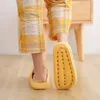 Pantofole femminile da donna da donna traspirabile casa non slip scivolone femmina appartamenti comodi donne con pantaloni da fondo spesso scarpe piattaforma