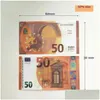 Другие праздничные вечеринки поставляют фильм Money Banknote 10 50 50 100 200 500 долларов Евро. Реалистичные игрушечные бары реквизиты копировать валютные фальшивые биллеты OT8Z3