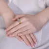 Кластерные кольца естественно пурпурное нефритовое длинное овальное открытие регулируемое кольцо китайское ретро -богемное элегантное серебряные украшения