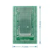 Compatibile con mega2560 kit di scheda a doppio lato PCB a vite a vite bloccato per Arduino Mega 2560 / Mega2560 R3