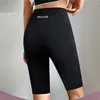 Shorts de ioga femininos shorts de ioga Slim Cinco pontos Pontas de fundo apertado Desgaste externo Recebimento de quadril e ciclismo de aperto na barriga