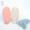 Storage Bottles 3pcs Travel Bottle Set 60ml Soft Plastic Shampoo Shower Gel Refillable Container Size Squeeze Tube