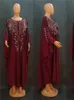 Vêtements ethniques Ramadan Luxury mousseline batwing musulman 2 pièces Abaya Set Islam Dress Robes africaines pour femmes Ka Robe Femme Musulmane Kaftan T240510