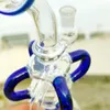 10 -дюймовый головокружительный Bong Green Premium Three Tribes Saint Смешанный цвет нео Fab Hokah Water Tipe Стеклянные бонги с 14 -миллиметровой чашей, готовые к использованию склада США