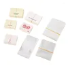 Bolsas de joias 50pcs acessórios para cabelo de papelão rótulos de carteira de papelão clipes de bolsa de boca plana