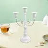 Metal Candelabra Centerpiece Simple Elegant Candlestick Holder For Wedding Thanksgiving Matsal Living Decoration 240429