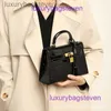 hremms kelyysオリジナルトップレベルデザイナーバッグ女性9aトートバッグ財布豪華なハンドバッグ2024新しいワニ模様の本物の革