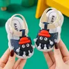 Primeiros Walkers Fashion Girl Baby Walking Shoes Sapates Soft Sole externo para meninos Anti-Slip Children Sandals de 1 a 3 anos de idade