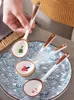 スプーンインス日本語スタイルのスープスプーンハンド耐火セラミック素材に耐性と寒い温度デザートコーン