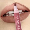 Crayons à lèvres Lips à lèvres mate stylo marron moulues de couleur unie mate brillante étanche à lèvres à lèvres durable à rouge à lèvres D240510