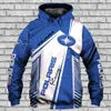 Polaris Racing RZR Snowmobile Fashion Casual Zip Hoodie Top Mens e Womens Spring Autumn Capesped Giacca 240426