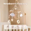 Baby Wooden 0-12 Month Bed Bell Cute Sheep Mobile Hanger Sidewinder Toy Hanger 240428