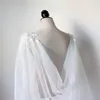 Giacche di involucri Ivorio Tulle Migliore Cloak Cape Veil Viking Pagano Pagano Cape Lace Cloak 251o