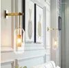 Wandlampe moderne Glas Nachtlampen Leuchte Nordic Leuchten Leuchte Golden Wohnzimmer Flurstreppen Lichter Home Decores