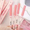 Lip Pencils Matte Lipliner naakt roze lippenstiftpotlood duurzaam niet -plakkerige kopje waterdichte gladde zachte fluweel lip voering cosmetica D240510