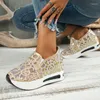 Casual Shoes Sneakers Women Wedge Sequin Mesh Breathable Female Gold Silver Platform Sneaker Height Increasing Ladies