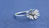 Hoge kwaliteit 100% 925 Sterling Silver Pave Daisy Flower Statement Ring European Style Sieraden Charm2699446