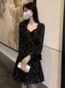 Grundläggande avslappnade klänningar miniklänning kvinnor temperatur modedesign ny enkel vestidos koreansk stil blomma bandage casual vår vintage söta kvinnorl2405