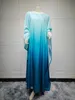 Vêtements ethniques 2024 Nouvelle mode Satin Batwing Slve Party Long Robes Galabia Islamic Clothing Femmes musulmanes Jalabiyat Ramadan Koweït Kaftan T240510