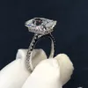 Radiant Cut 3ct Lab Diamond Ring 925 sterling silver Bijou Engagement Wedding band Rings for Women Bridal Party Jewelry 250U