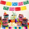 Gift Wrap OurWarm 6Pcs Mexican Tote Favor Bags Handwoven Party Tablecloth Colorful With Tassels For Supplies