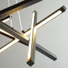 Noordse minimalistische strip LED kroonluchter verlichting woonkamer eetkamer huisdecoratie hanglamp slaapkamer hangende lampen luminaire