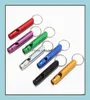 Outdoor Gadgets Hiking And Cam Sports Outdoors Aluminum Alloy Whistle Keyring Keychain Mini For Emergency Survival Safety Sport Hu8467727