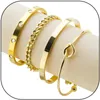 Liebhaber exklusives Armband zum Zeigen von Love Inlinet Card Gold mit gemeinsamem Karren und C -Familienarmband