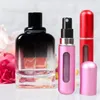 5 pcs / lot 5 ml Refipillable Mini Perfume Bottle Bottom Fumping Perfume Atomizer Box Dispensateur