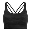 Yoga -Outfit Krawatte Dye Sport Bra Frauen sexy Criss Cross Rücken Training mit abnehmbaren Pads Push Up Fitnessstudio Tanktop