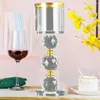 Bandlers Crystal Elegant Tabletop Candlestick Shinning Diamond Decorative Stand for Decor Wedding Party Anniversary T D9C9