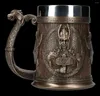 マグカップヨーロッパ中世のビンテージビールカップパーソナライズされたバイキングマグ大容量レトロウォーターノルス神話コーヒー