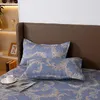 Beddengoed sets paisley dekbedovertrek vintage bloemen boho set 3 stuks luxe blauw dekbed met ritssluiting en 2 kussenslopen