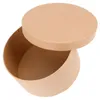 Present Wrap Diy Kraft Paper Box Cupcake Boxes Wrapping For Presents Dessert Containrar med lock runt Floral