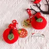 Keilles clés en peluche Crochet de bonnes choses se produisent pendentif en laine tissée à la main acrylique mots chanceux sac signe charmes