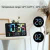 Wall Clocks Colorful Digital Clock Temperature Date Week Multifunction Electronic Alarm Home Hanging Large Led