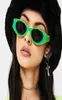 Sunglasses Fashion Europe And The United States Cateye Runway Show Tide Retro Oval Point Paint Trend High Quality3083007