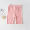 Solid Color Kids Girl Shorts Cotton Safety Pant Underwear Girls Briefs korta strandbyxor leggings för 310 år 240510