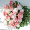 Decorative Flowers 2/5PCs Rose Artificial Bouquet 50cm Fake For Indoor Vase Home Decor Garden Wedding Marriage Decoration Outdoor