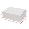 50 cajas de papel corrugadas 6x4x2 "(15.2 * 10 * 5cm) Blanco exterior y amarillo por dentro