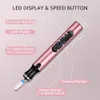 Portable Electric Nail Drill Professional File Kit for Gel Nails Manicure Pedicure Polering Formverktyg Salong 240509