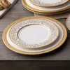 Noritake Summit Gold 5Piece Place Dinnerware Setting in White Dinner Set Plates and Dishes Sets US 240508