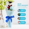 Fleurs décoratives Soap Fleur bouquet girasol roses artificielles éternelles rose tournesol tournesols The Gift Chic Graduation Bear Cartoon