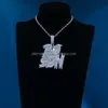 Factory personnalisé Hip Pop Real S Sier 9k 10k 14k Solid Gold VVS1d Moisanite Diamond Lettre pour hommes