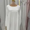 Roupas étnicas modestas abaya abaya vestido longo longa mulher ramadã eid crepe balão slve islâmico jilbab vestidos africanos dubai kaftan t240510