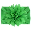 Girls Hoofdband Pasgeboren Big Chiffon Flower Head Wraps Infant Soft Nylon Headband Baby Hair Accessoires voor peuterkinderen