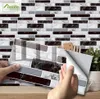 9 27 54pcs Mosaic Brick Tile Stickers para banheiro papel de parede de cozinha auto -impermeável adesivo Diy adesivo de parede decalque 2243666120