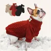 Vêtements pour chiens chiot tricot pull de compagnie chat chat d'hiver chaud d'hiver classiques pulls tricotés à col roulé aux petits chiens chaton chats softwear xs-l